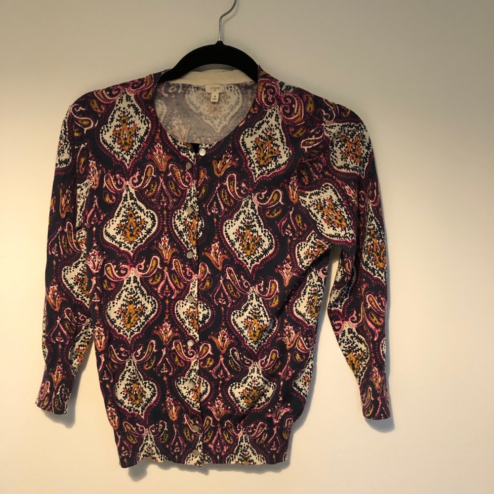 J crew multi colored sweater
